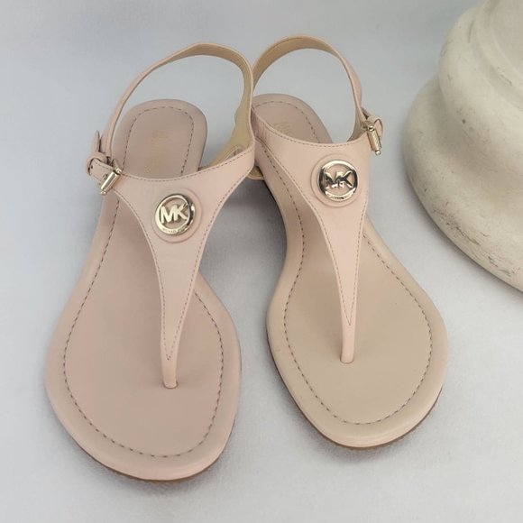 MICHAEL Michael Kors Shoes - ***HOST PICK!!*** MICHAEL KORS Mallory Leather T-Strap Sandal Pale Pink 5.5M